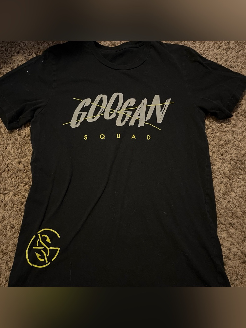 Men's Black GOOGAN Squad Tee